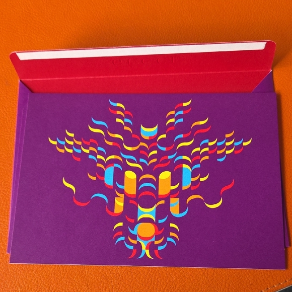 Gucci Multicolor Floral and Abstract Card Set - Picture 2 of 6